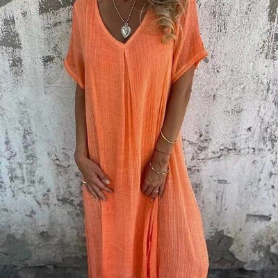 NINA | Rochie Maxi Ușoară cu Croi Relaxat