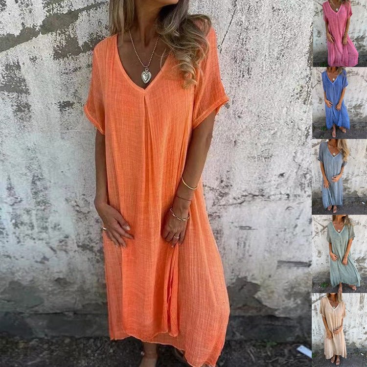 NINA | Rochie Maxi Ușoară cu Croi Relaxat