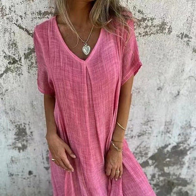 NINA | Rochie Maxi Ușoară cu Croi Relaxat