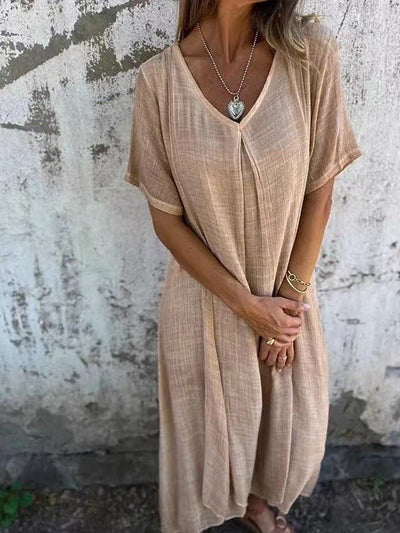 NINA | Rochie Maxi Ușoară cu Croi Relaxat