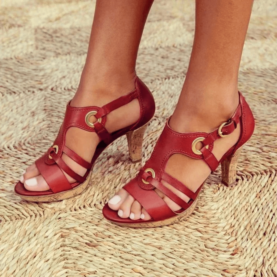 BELLA | Sandale Confortabile cu Toc Elegant