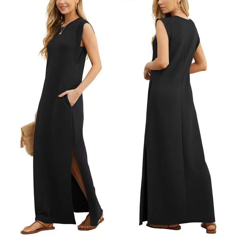 MARIANA | Rochie lungă cu efect anti-șifonare