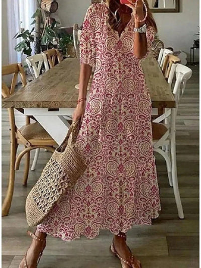 SOPHIA | Rochie Boho Vintage de Vară cu Decolteu în S