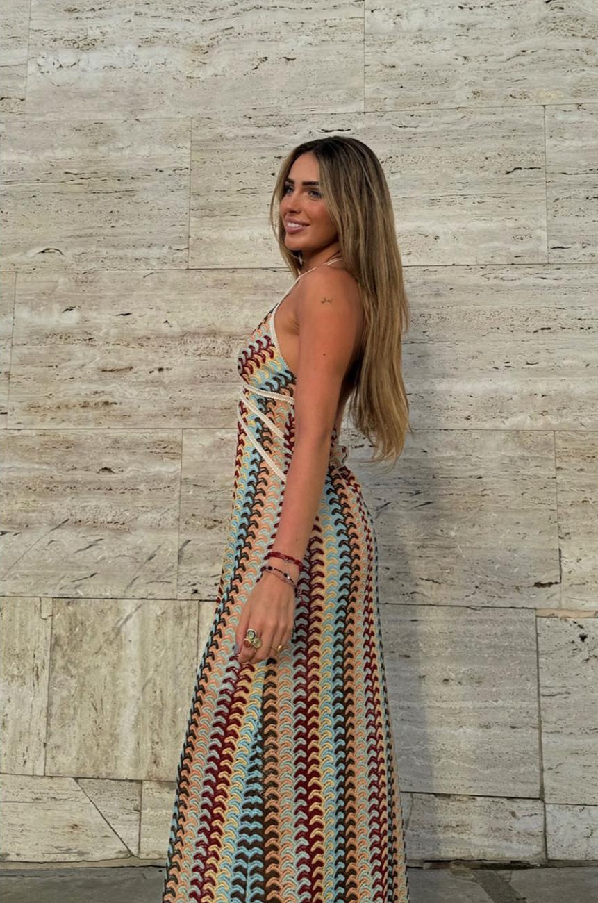 CANCÚN | Rochie lungă din croșetă