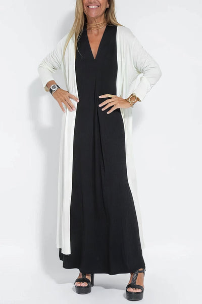 BEATRIZ | Rochie Elegantă Lungă cu Cardigan Inclus