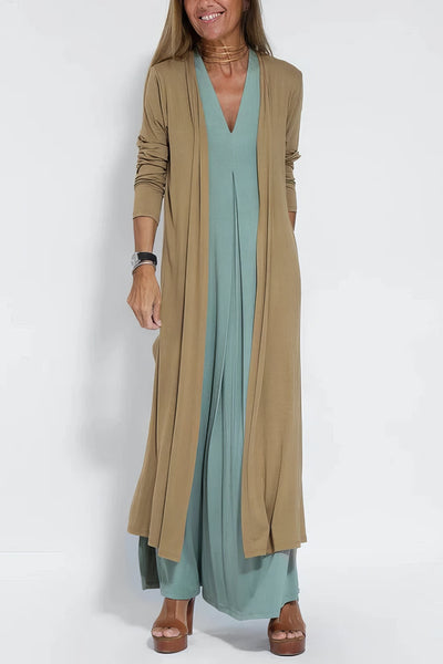BEATRIZ | Rochie Elegantă Lungă cu Cardigan Inclus